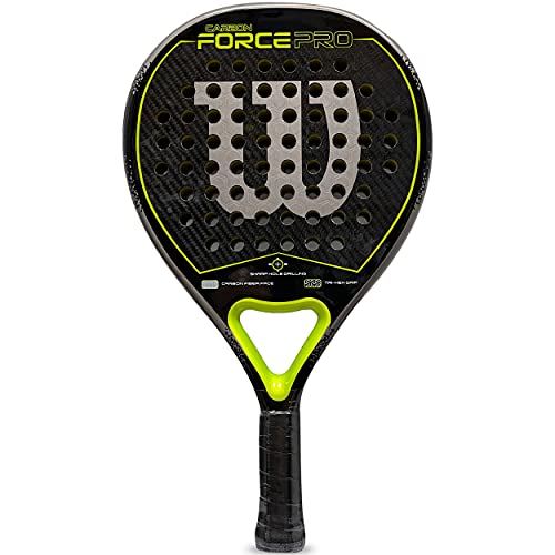 Wilson Carbon Force Pro Raqueta de Pádel, Unisex Adulto, Negro/Verde, Talla Única