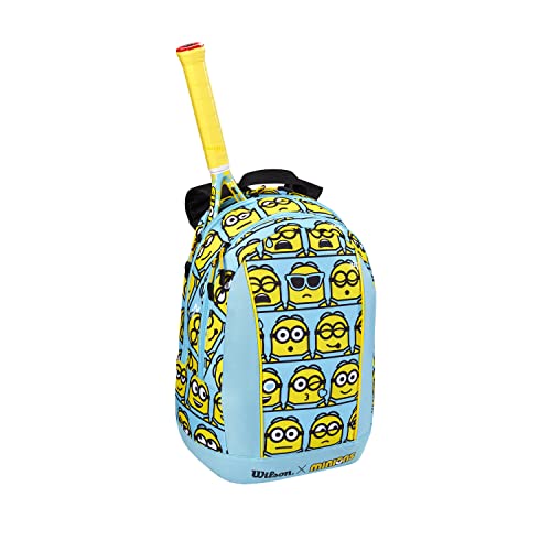 Wilson Mochila de tenis Minions Tour Junior, Hasta 2 raquetas, Poliéster