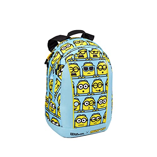 Wilson Mochila de tenis Minions Tour Junior, Hasta 2 raquetas, Poliéster