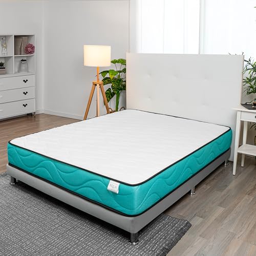 WIN REST Colchón viscoelástico Altamente Transpirable Brisa, Altura 21 cm, Firmeza Media, Núcleo de Espuma de Gran Densidad, Tejido Stretch de 300g, Fibra hipoalergénica Super Soft (90x190 cm)