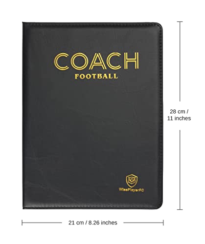 WISEPLAYERFC Carpeta Táctica Magnética Plegable para Entrenador de Fútbol con Silbato