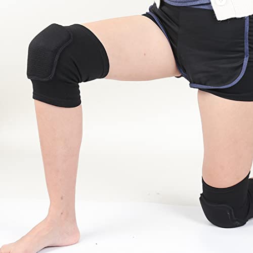 WJIAEER Paquete de 2 Rodilleras, Rodilleras Suaves, Rodilleras elásticas Unisex, Rodilleras elásticas Antideslizantes para Danza, fútbol, ​​Voleibol, Baloncesto, Yoga