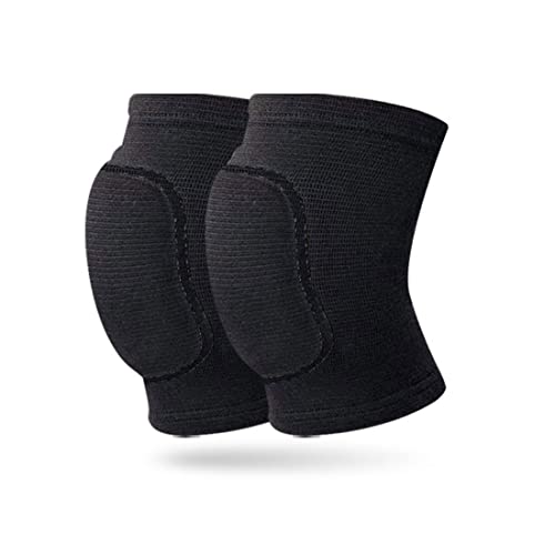 WJIAEER Paquete de 2 Rodilleras, Rodilleras Suaves, Rodilleras elásticas Unisex, Rodilleras elásticas Antideslizantes para Danza, fútbol, ​​Voleibol, Baloncesto, Yoga