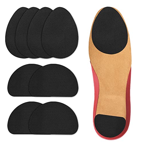 WLLHYF 4 pares de protectores antideslizantes autoadhesivos para suelas de zapatos Reutilizables Antideslizantes Agarres Antideslizantes Suela Protectora Pegatinas para Mujeres Hombres