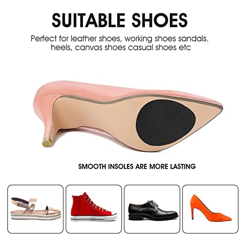 WLLHYF 4 pares de protectores antideslizantes autoadhesivos para suelas de zapatos Reutilizables Antideslizantes Agarres Antideslizantes Suela Protectora Pegatinas para Mujeres Hombres