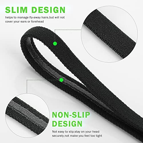 WLLHYF 6 Piezas de Cintas Deportivas elásticas Antideslizantes para Correr Mini Cintas para el Pelo de fútbol Elegantes y Extensibles para Mujeres y Hombres Accesorios para el Ejercicio al Aire Libre