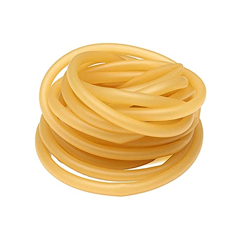 Wohlstand Tubería de Látex Natural, Tubo de Goma de Látex Natural, Tubería de Caucho de Látex, para tirachinas, catapultas, tubos médicos, en lugar de bandas de resistencia en equipos de fitness (3m)