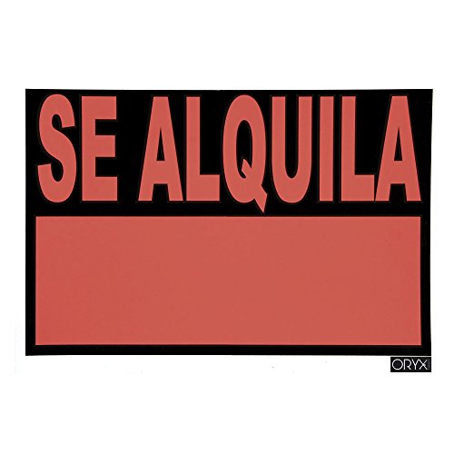 WOLFPACK LINEA PROFESIONAL 15056005 Cartel Se Alquila 70x50 cm. Oryx, Negro, 70 x 50 cm