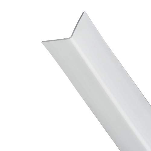 WOLFPACK LINEA PROFESIONAL 2540255 Perfil PVC Angulo 25x25 mm. Blanco Barra 2,5 Metros, Multicolor