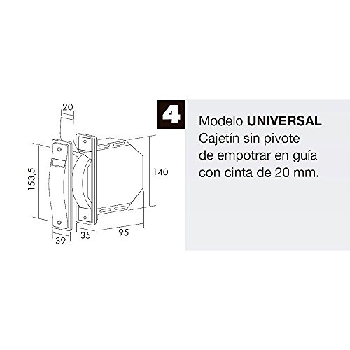 WOLFPACK LINEA PROFESIONAL - Recogedor Persiana Universal Blanco Cinta 20 Pintas