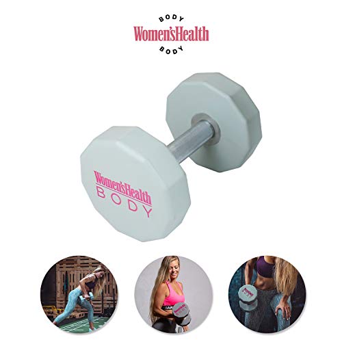 Women's Health BODY - Mancuerna Corta para Entrenamiento de Cuerpo Entero, Gris