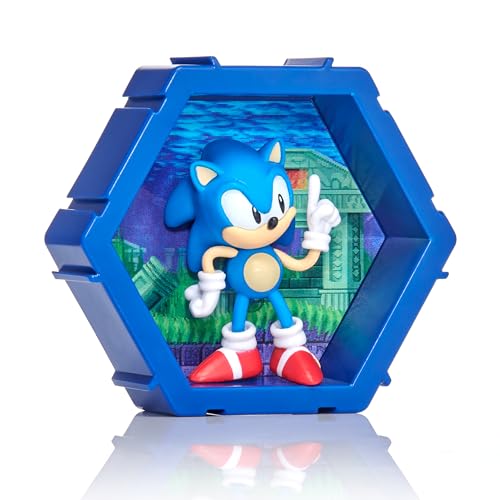 WOW! PODS 4D Classic Sonic | Figura única conectable de Cabeza Bobble Coleccionable Que estalla de su Mundo al tuyo | Exhibidor de Pared o Estante | Juguetes y Regalos sónicos | Serie 1 n.º 483