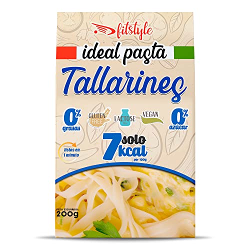 (x6) Pasta Konjac FITstyle | Konjac | Sin calorías | Saciante | Escurrir, aliñar y listo (2 x Espinacas - 2 x Tomate - 2 x Albahaca)