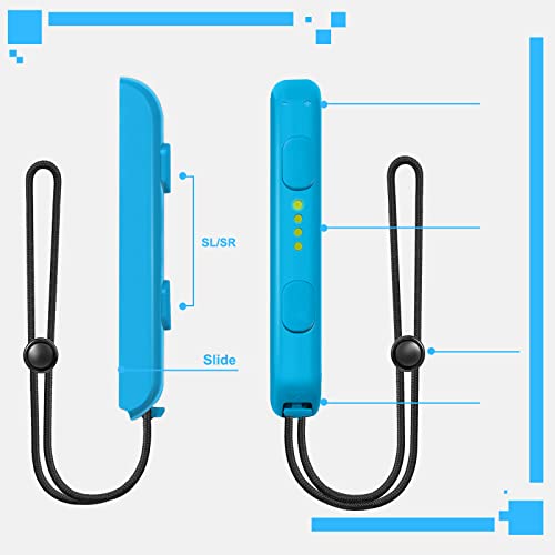 XBERSTAR 1 par de correas de mano portátiles para videojuegos, color azul