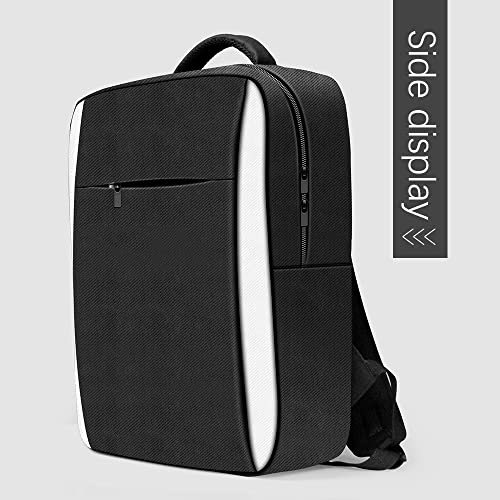 XBERSTAR Mochila de viaje para consola de juegos compatible con Play Stantion 5 PS5 (blanco y negro), negro y blanco, Funda