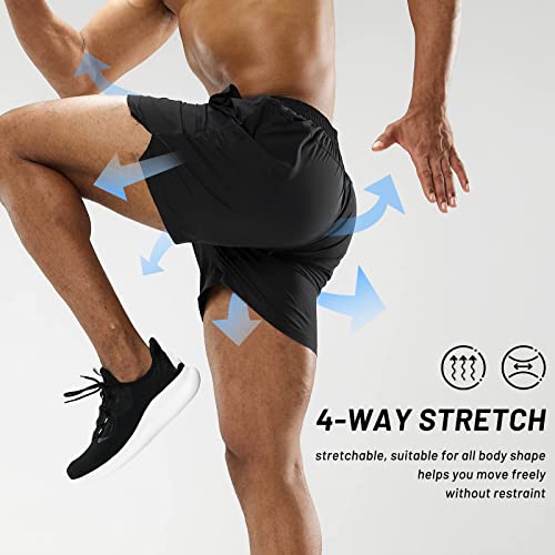 XDSP Shorts Deportivos Hombre Pantalones Cortos Shorts Pantalón Corto de Entrenamiento de Secado Rápido para Correr Jogging Running al Aire Libre Ligero y