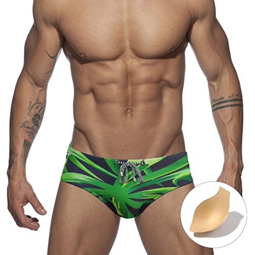 Xiangdanful bañador Slip Hombre es con Estampado de Rayas Love,Bodybuilding Personalidad bañadores bañadores Calzoncillos de Playa 2023,Zapatillas