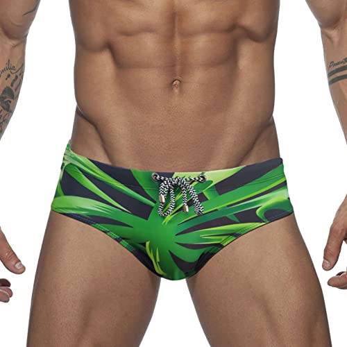 Xiangdanful bañador Slip Hombre es con Estampado de Rayas Love,Bodybuilding Personalidad bañadores bañadores Calzoncillos de Playa 2023,Zapatillas