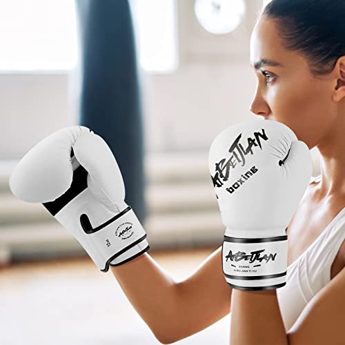 Xiaocao Guantes Boxeo Hombre,Guantes de Boxeo MMA con absorción de Golpes | Guantes de Kickboxing Transpirables para Muay Thai, Kickboxing, Entrenamiento y sparrings