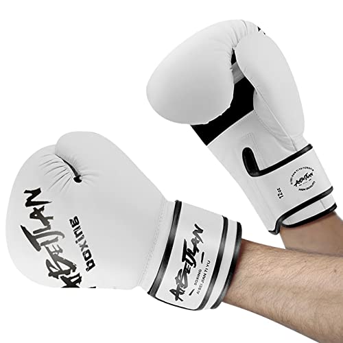 Xiaocao Guantes Boxeo Hombre,Guantes de Boxeo MMA con absorción de Golpes | Guantes de Kickboxing Transpirables para Muay Thai, Kickboxing, Entrenamiento y sparrings