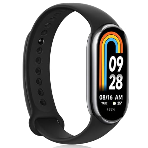 Xiaomi Mi Smart Band 8, Autonomía de hasta 16 días, Pantalla AMOLED de 1.62 Pulgadas con Tasa de refresco de 60 Hz, 5 ATM, 150 Modos Deportivos (Black)