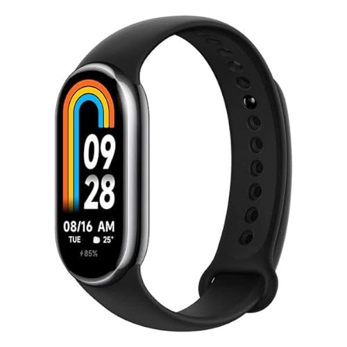 Xiaomi Mi Smart Band 8 - Pulsera de Actividad, Pantalla AMOLED, Monitorización de Frecuencia Cardíaca, 190 MAh, 150+ Modos Deportivos, hasta 16 Días de Autonomía, Negro