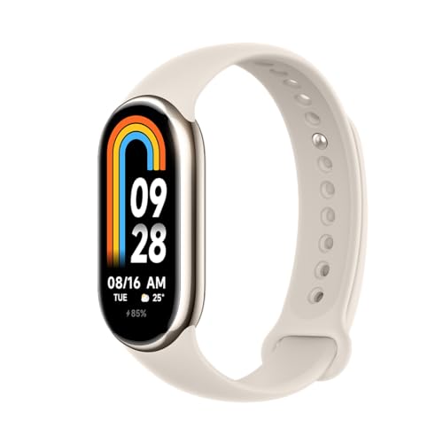 Xiaomi Smart Band 8 - Pulsera de Actividad, Autonomía de hasta 16 días, Pantalla AMOLED con Tasa de refresco de 60 Hz, 5 ATM, 150 Modos Deportivos, Blanco (Versión ES)