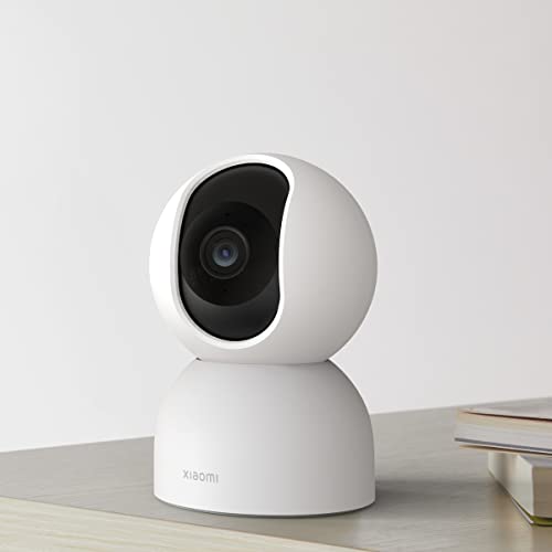 Xiaomi Smart Camera C400 Cámara de Vigilancia con Resolución 2.5K (2560 x 1440 megapíxeles), Lente 6P Camara vigilanci, Detección Humana Inteligente AI, Audio Bidireccional, Visión Nocturna, Blanco