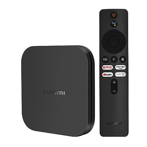 Xiaomi TV Box S (2nd Gen), Ultra 4K HD Streaming Media Player 2GB RAM+8GB ROM Smart TV Box, Soporta Google TV, Dolby Vision, HDR10+, Dolby Atmos, Sonido de DTS-HD, Wireless Projection, Dualband-WLAN