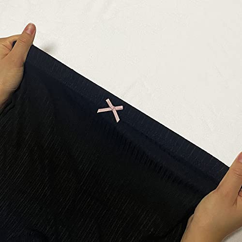 Xiedeai Niña Ropa Interior Braguitas - Niñas Calzoncillos Boxer Niños Bragas Hipster Precioso Encaje Pantalones Cortos de Chico Cómodo Modal Pantalones Cortos 3 Piezas (6-7 Años, Negro)