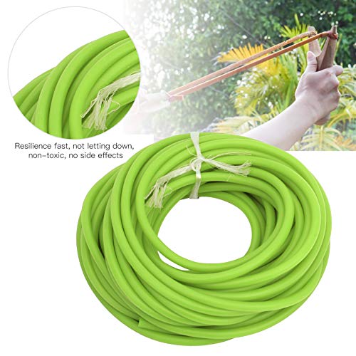 XINMYD Tubo de látex, Tubo de látex de 32,8 pies, Cuerda de Banda elástica, 1,7 mm de diámetro Interno/4,5 mm de diámetro Exterior para catapulta, Caza al Aire Libre, Fitness(Verde)