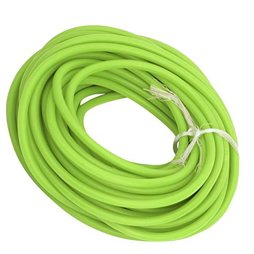 XINMYD Tubo de látex, Tubo de látex de 32,8 pies, Cuerda de Banda elástica, 1,7 mm de diámetro Interno/4,5 mm de diámetro Exterior para catapulta, Caza al Aire Libre, Fitness(Verde)