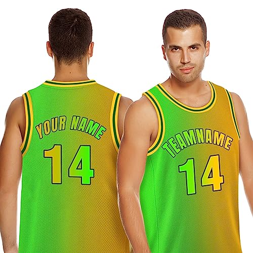 Xiuyours Camiseta Baloncesto Personalizada Nombre Número para Hombre Niño, Camisetas Gym Tirantes Personalizable Baloncesto Regalos Originales, S~4XL