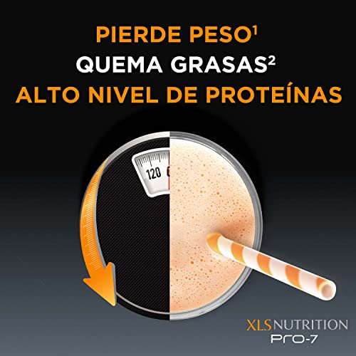 XLS Medical Nutrition Pro-7 Batido Sustitutivo, Ayuda a Perder Peso y Tonifica, Óptimo Nivel de Proteínas, Sabor Vainilla Limón, Sin Gluten, Sin Lactosa