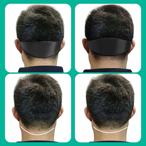 XPEX 1 Piezas Plantilla Corte De Pelo Degradado Fade Silicona Degradado Impecable - Herramienta Precisa De Cortar El Pelo En Casa Y Pricipiantes - Plantilla De Corte De Pelo De De Silicona,Ajustable