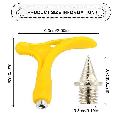 XPEX 32 Piezas de Repuesto de Clavos Añade un Extractor de Clavos de Atletismo Zapatos de Pista Clavos para Zapatillas de Correr