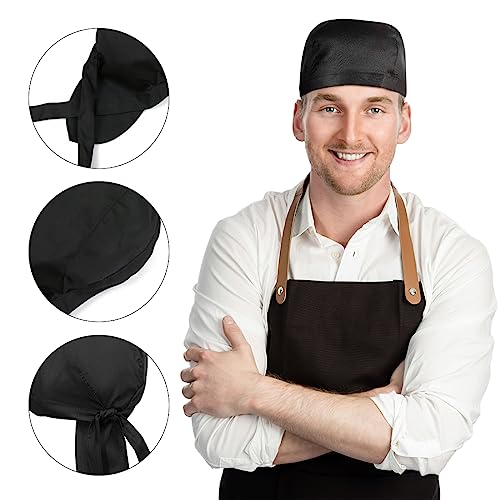 XPEX Paquete de 3 Gorros de Chef, Gorros de Cocina, Gorros de Chef Ajustables, Gorros de Chef de Cocina elásticos para restaurantes, hoteles, cocinas caseras, Bares y más.