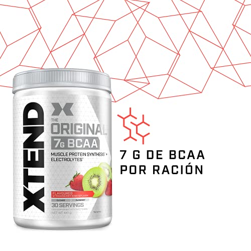 XTEND Original - Suplemento de BCAA en polvo - Kiwi y fresa | Aminoácidos de cadena ramificada | 7 g de BCAA con electrolitos para una mayor hidratación y recuperación | 30 raciones