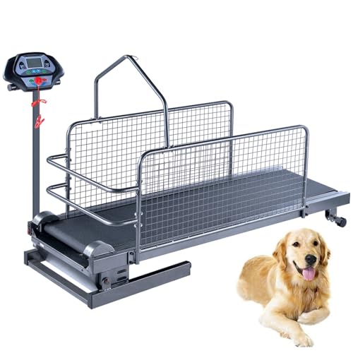 XUCS Cinta De Correr para Perros Grandes Y Medianos, Equipo De Ejercicio para Máquina De Correr para Perros, con Pantalla LCD, Velocidad De 0,8 a 12 Km/H, hasta 220 LB