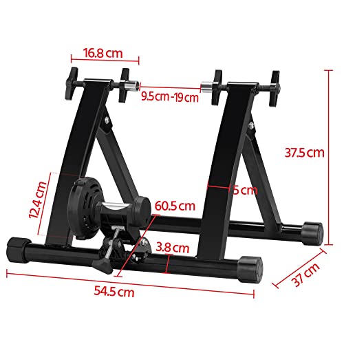 Yaheetech Rodillo Bicicleta Montaña Rodillo Bicicleta Carretera en Casa o Interior para Ruedas de 26 – 28 Pulgadas y 700C con Resistencia Magnética