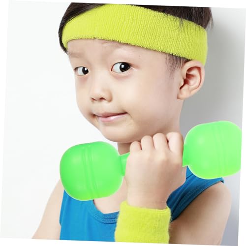 Yardwe 3 Pares De Mancuernas Para Niños Gimnasio En Casa Entrenamiento Con Mancuernas Juguete Para Niños Juego De Simulación Equipo De Ejercicio Mancuernas De Mano De Plástico