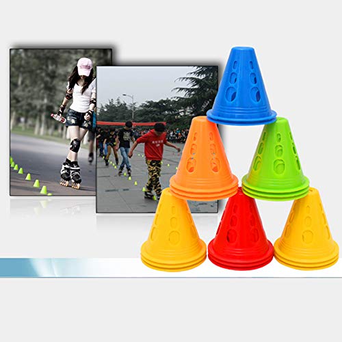 YAVO-EU Conos Patinaje 50 PCS Cono de Marcador Conos de Slalom Patinaje Entrenamiento del Sombrero Gorra de Futbol Entrenamiento Deportivo