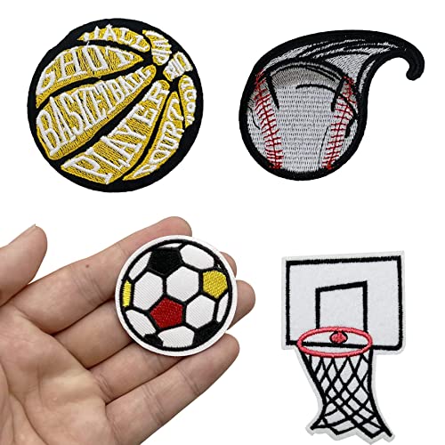 Yayatty Patch Sticker, 21 Pz Pelota Parche Termoadhesivo Parche de Hierro en Patches paraMochila, Gorras, Ropa, Parches Infantiles y Apliques para Niños