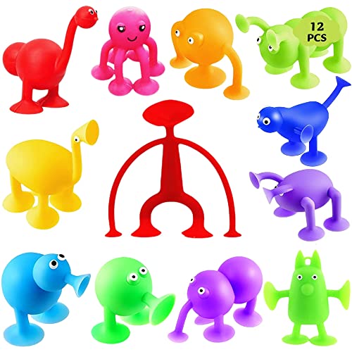 Yeefunjoy Juego de Dardos, Pop Animal Ventosa, Juego de construcción con ventosas para niños, Sucker Dardos Toys, Juguete Ideal para el baño, Juguetes para aliviar la ansiedad de los niños Adultos