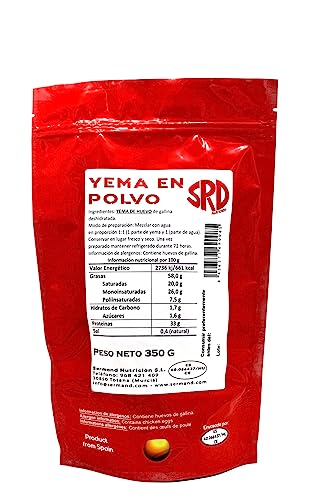 YEMA DE HUEVO EN POLVO BOLSA ZIP 350 G. SIN ADITIVOS