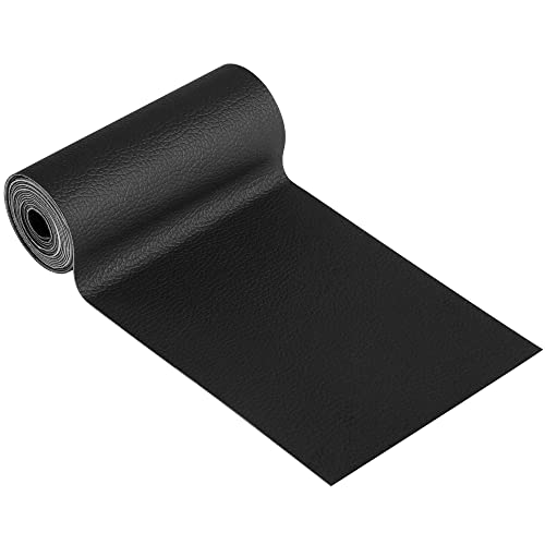 YFALC Cuero Adhesivo Parches Negro, 10x160cm ReparacióN De Cuero Parches, Parches de Cuero Adhesivos Polipiel Adhesiva para Sofá, Asiento de Coche, Muebles, Chaquetas