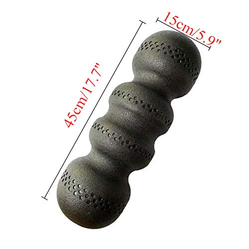 yinbaoer Foam Roll Suave Confortable Pelota De Espuma Profesional Foam Roller Ejercicios para Ejercicios De PéRdida De Peso Black,One Sise