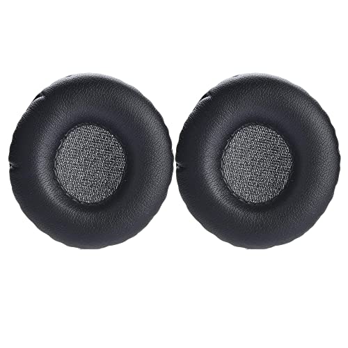 Yizhet 1 Par Almohadillas Auriculares 80mm Cascos Almohadillas Redondas de Espuma de Repuesto Universal Cojín para Auriculares Esponja de Cuero Cojines para 8cm Auriculares