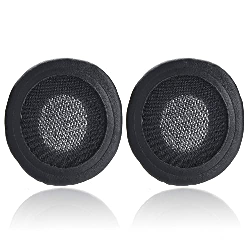 Yizhet 1 Par Almohadillas Auriculares 80mm Cascos Almohadillas Redondas de Espuma de Repuesto Universal Cojín para Auriculares Esponja de Cuero Cojines para 8cm Auriculares