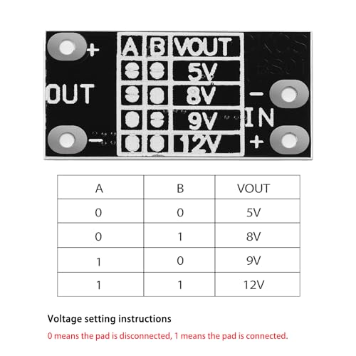 Yizhet Step Up Boost Converter, Convertidor DC-DC Step-Up, Regulador De Voltaje De 3,7V A 5V 8V 9V 12V Con Indicador Led, Paquete De 10 Piezas.